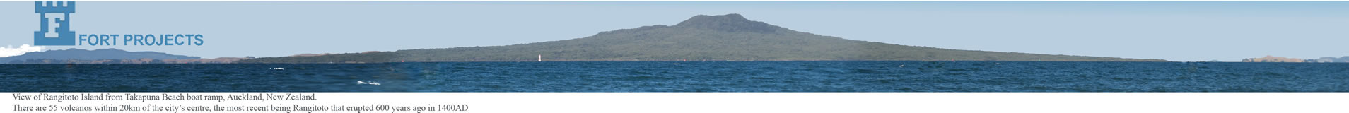 A view of Rangitoto from Takapuna Beach